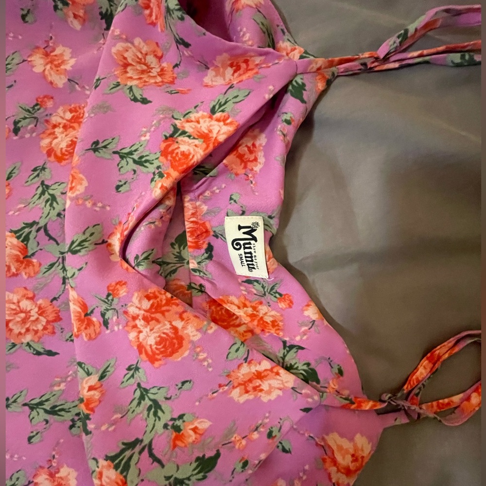 Show me your Mumu zio dress chantell floral women’s pink maxi dress - Picture 7 of 7